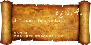 Ölbaum Amaranta névjegykártya